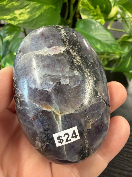 iolite sunstone palmstones from india