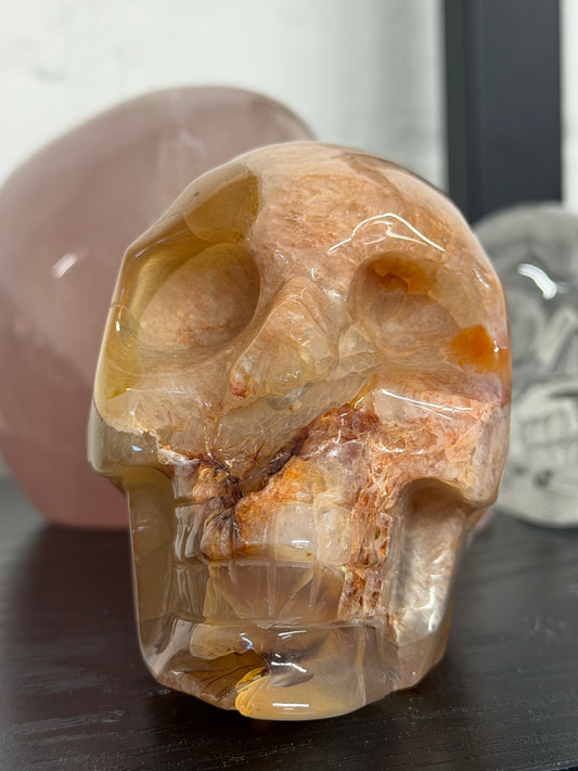 carnelian skull