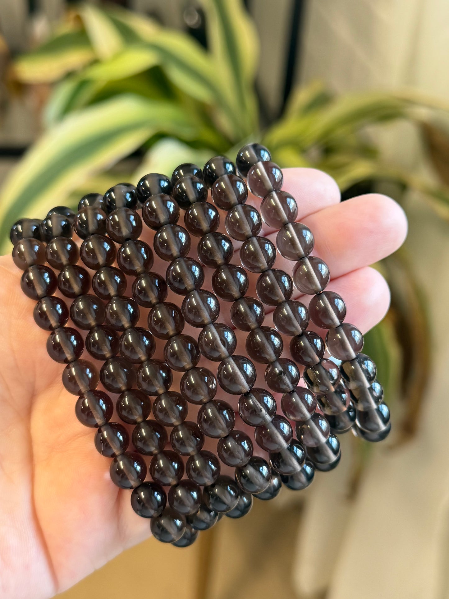 smoky quartz bracelet 8mm