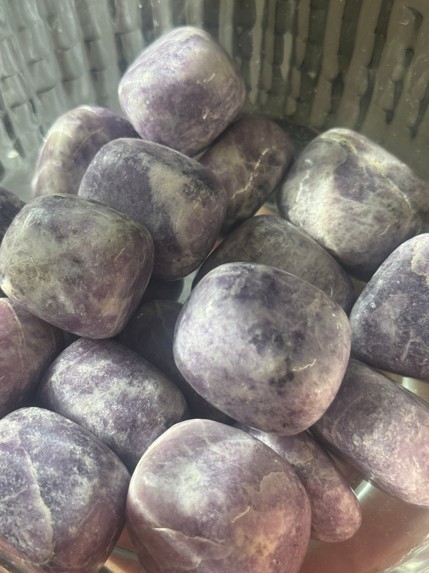 lepidolite tumbles