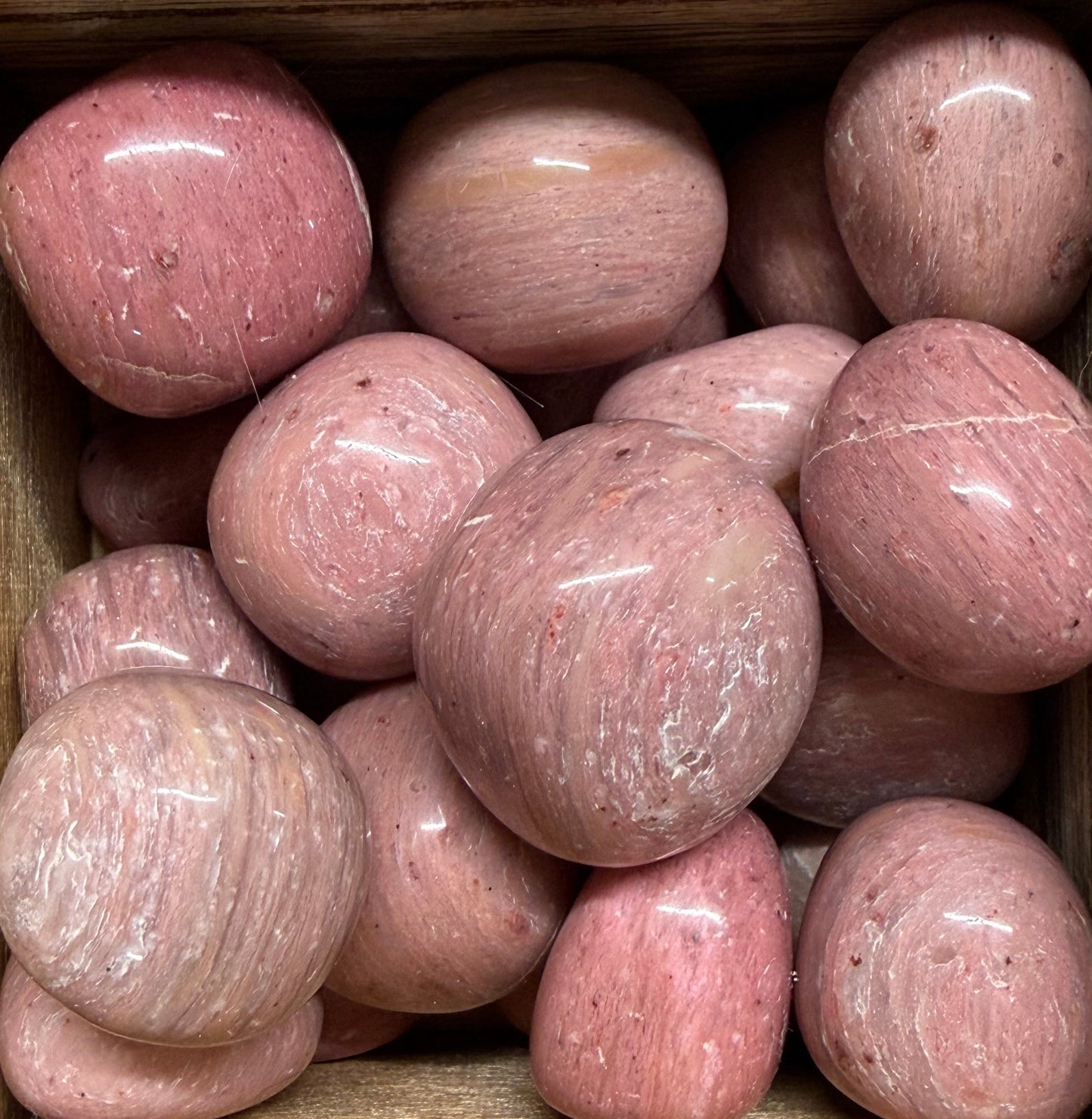 australian pink opal tumbles