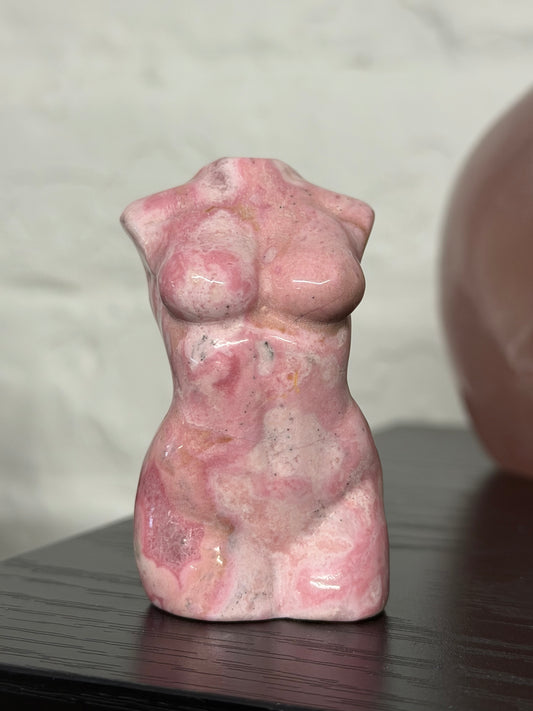 Peruvian pink opal goddess body