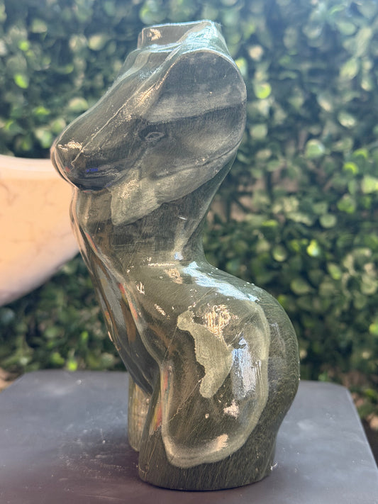 green hair jasper goddess body