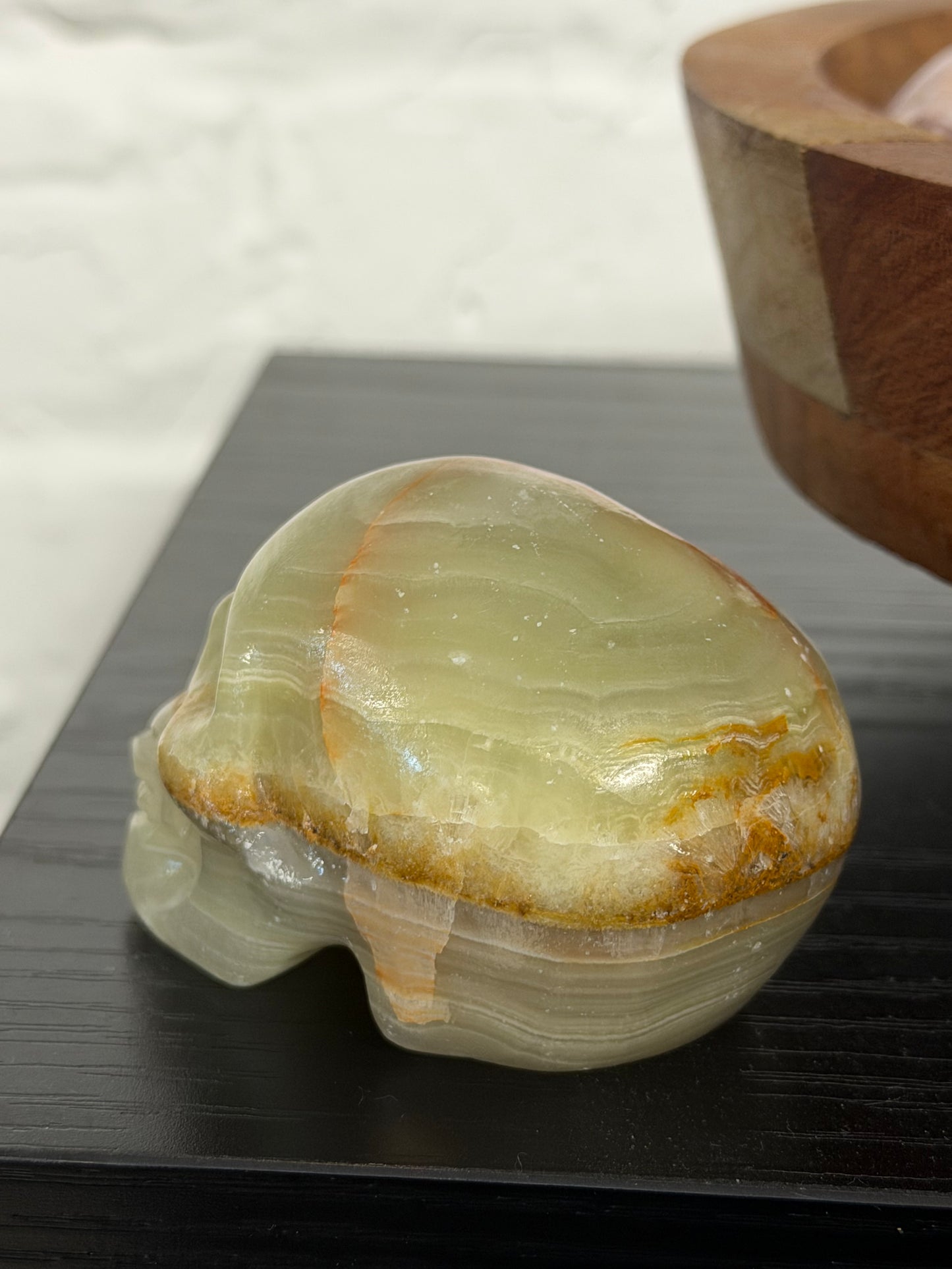 green onyx skull