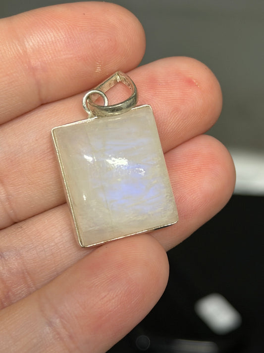 rainbow moonstone pendants