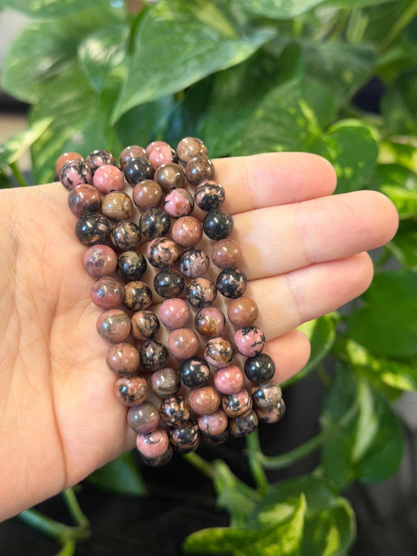 rhodonite bracelet 8mm
