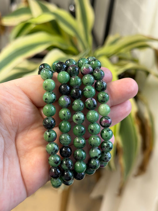 ruby zoisite bracelet 8mm
