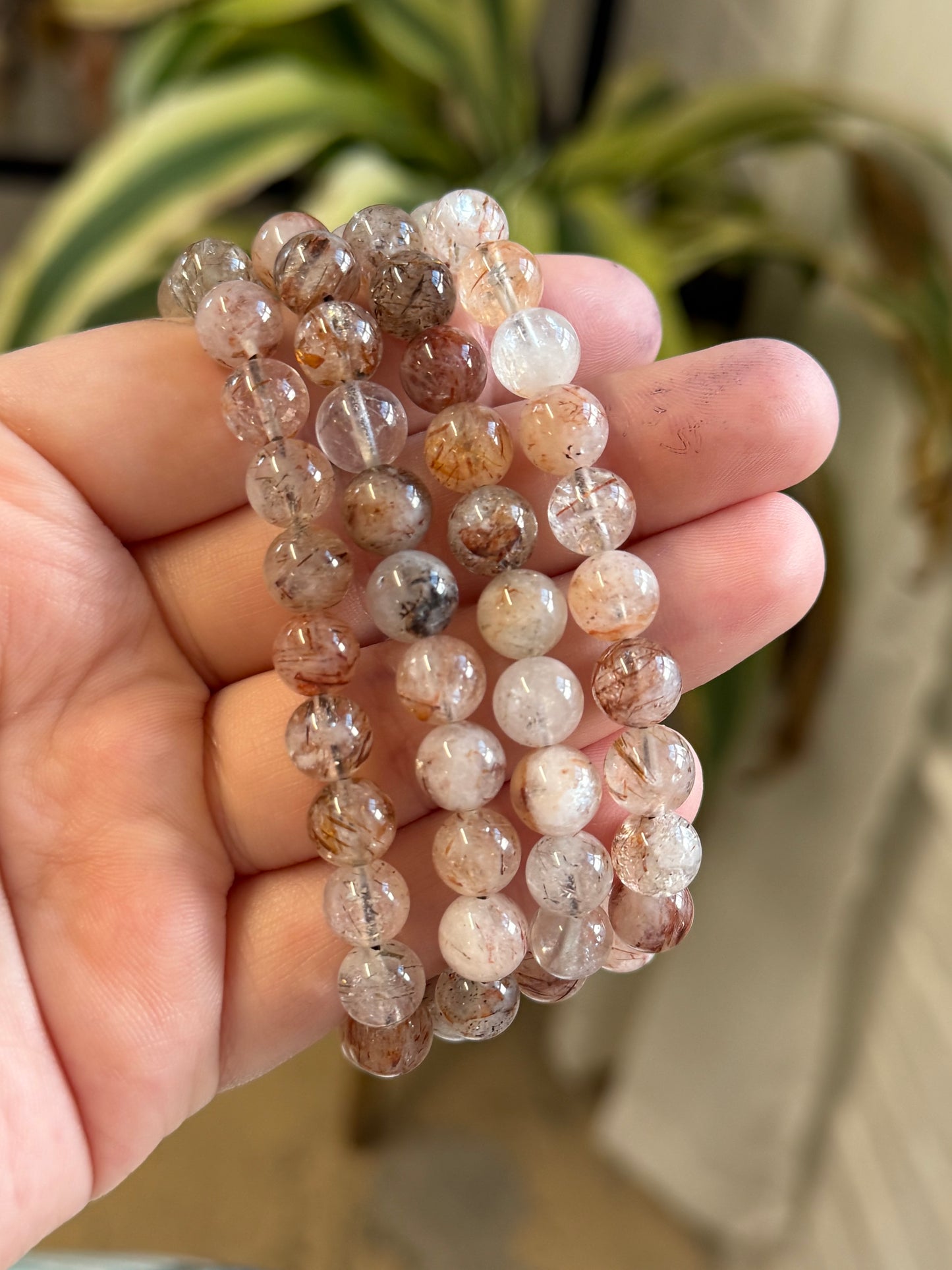 rutilated quartz bracelet 8mm