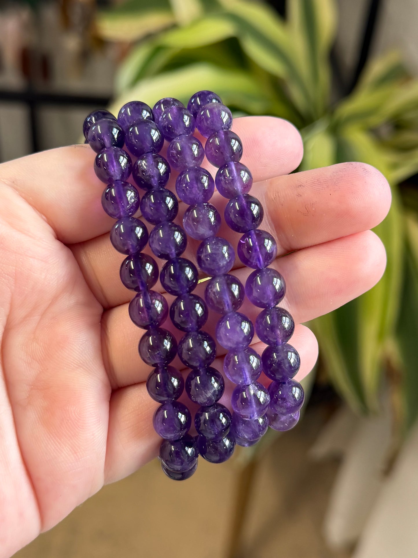 amethyst bracelet 8mm