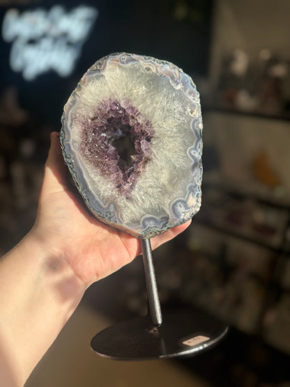 amethyst portal on stand