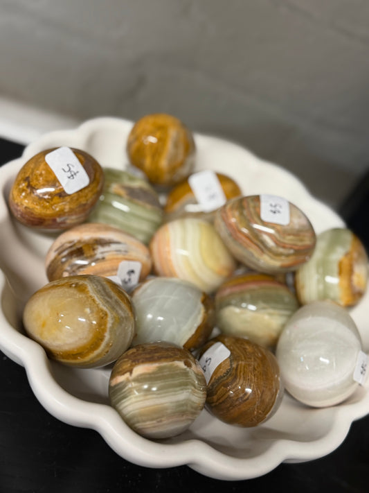 green onyx eggs | intuitively selected