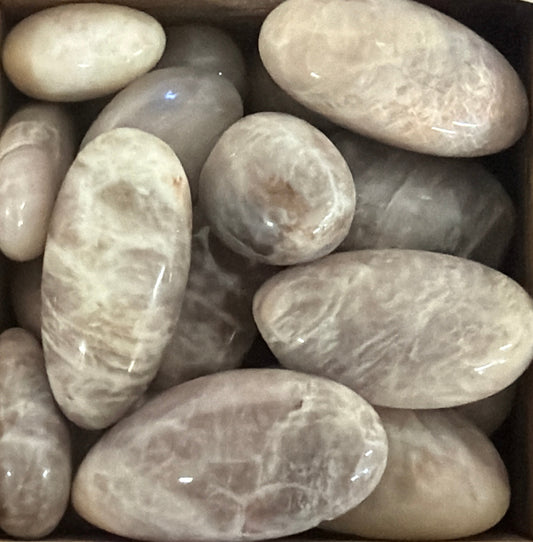 black moonstone & sunstone tumbles