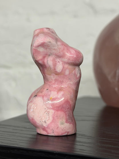 Peruvian pink opal goddess body