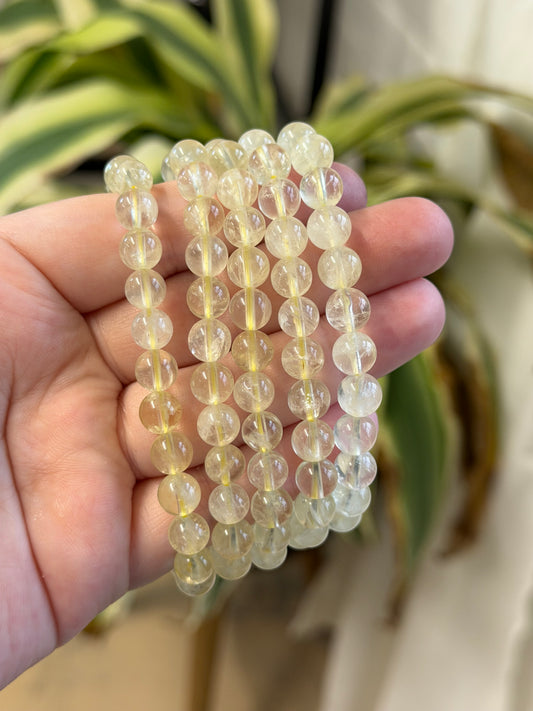 lemon quartz bracelet 8mm