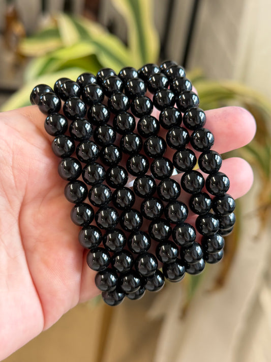 black tourmaline bracelet 8mm