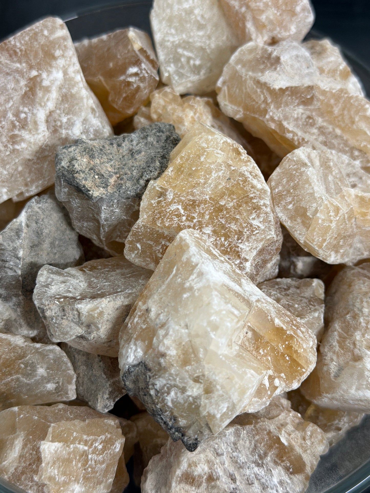 raw honey calcite