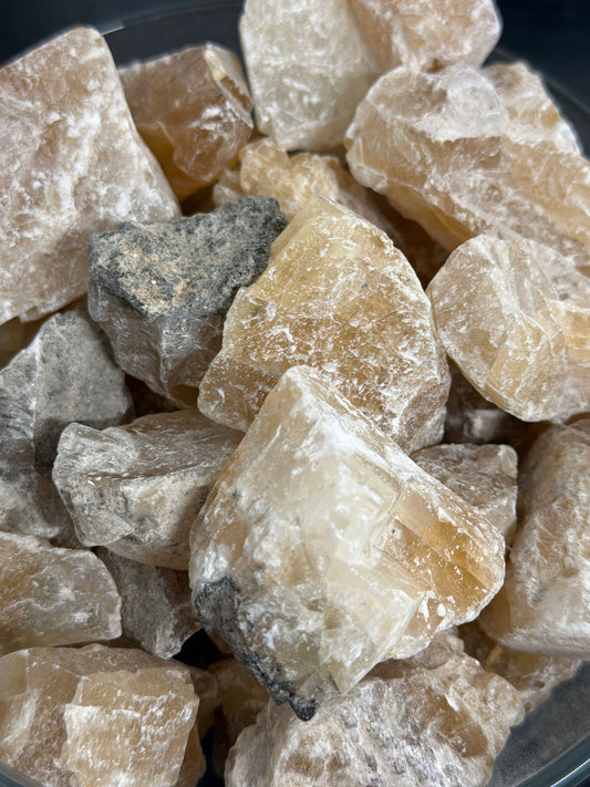 raw honey calcite