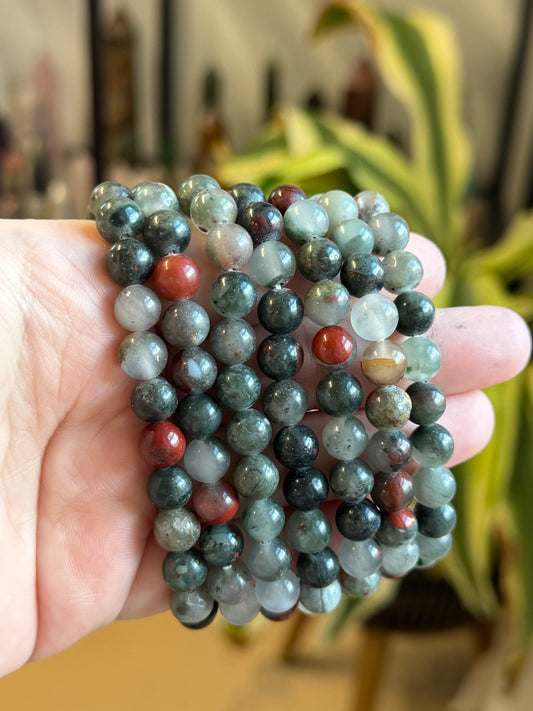 bloodstone bracelet 8mm