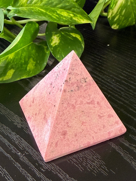 peruvian rhodonite pyramid