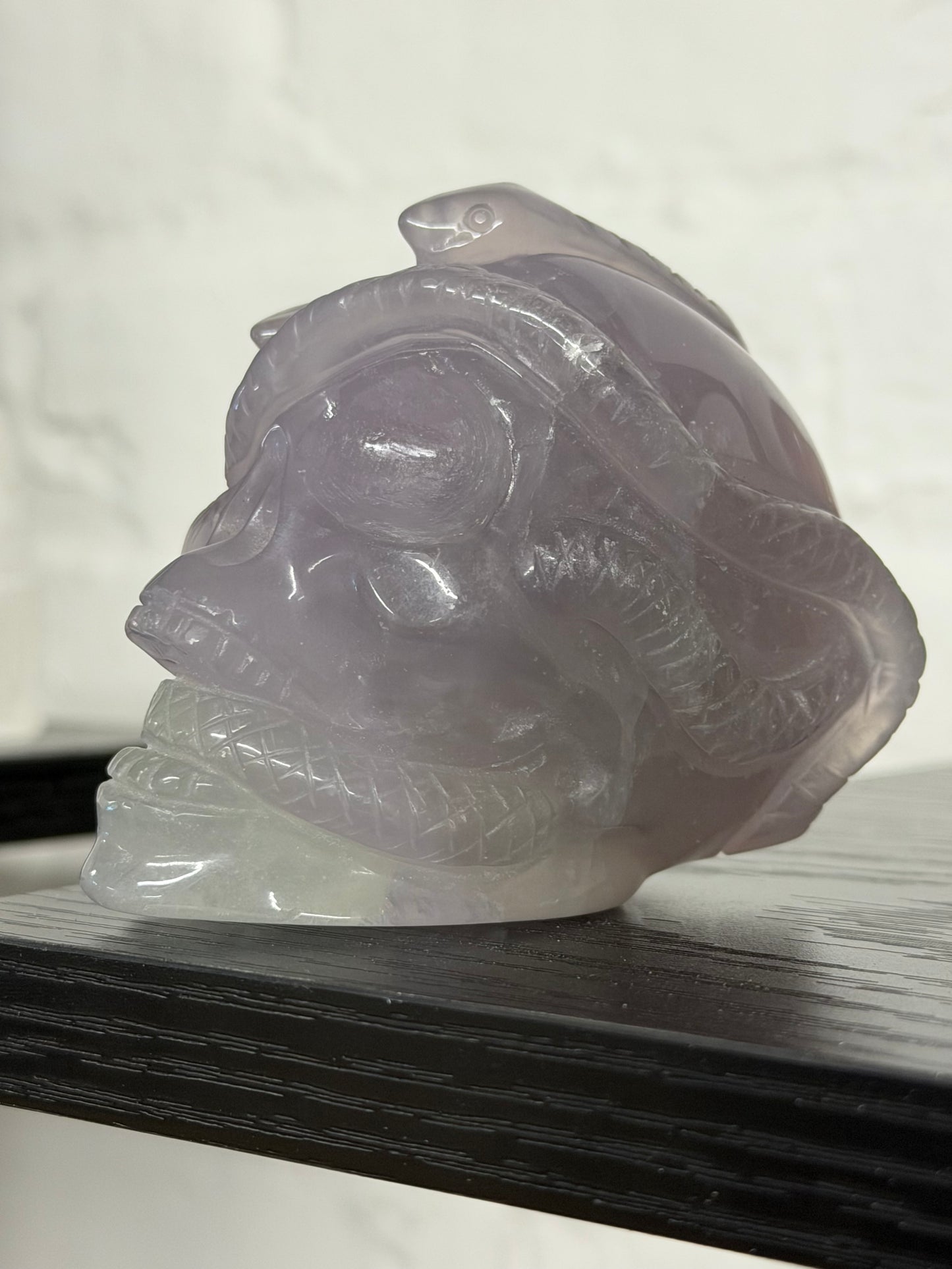 fluorite snake skull | uv reactive