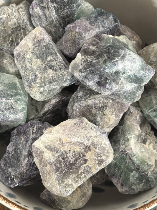 raw rainbow fluorite