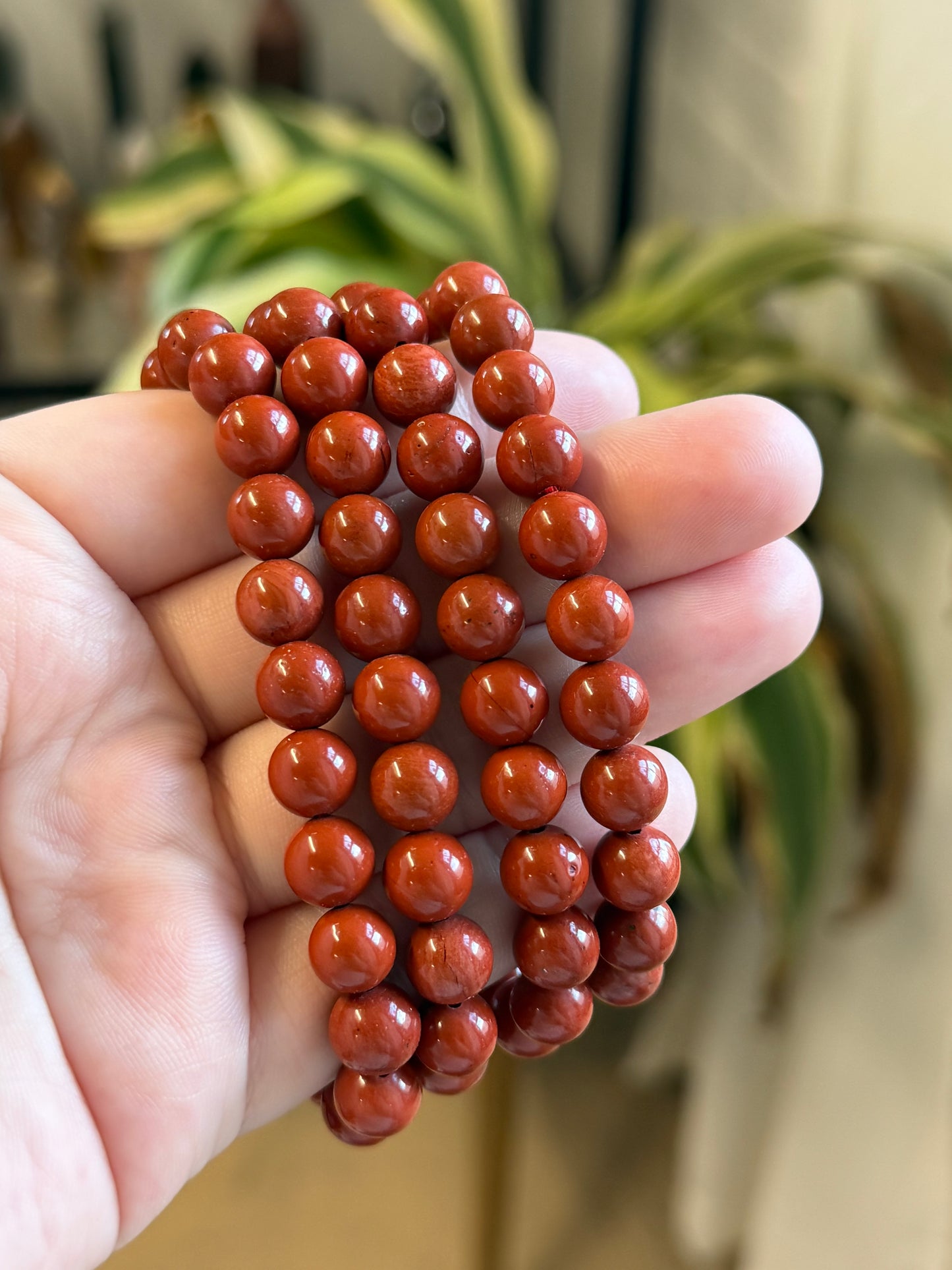 red jasper bracelet