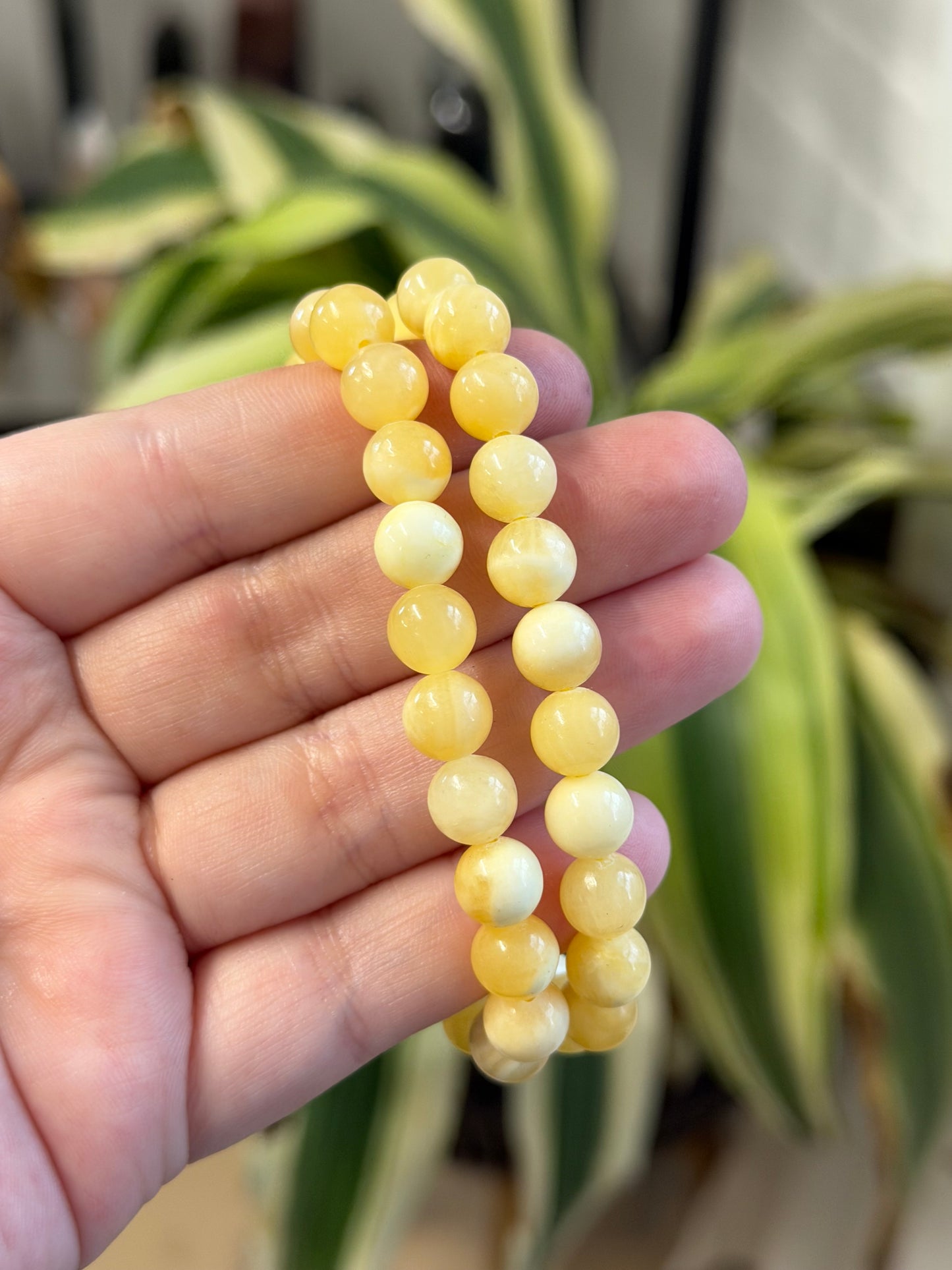 orange calcite bracelet 8mm
