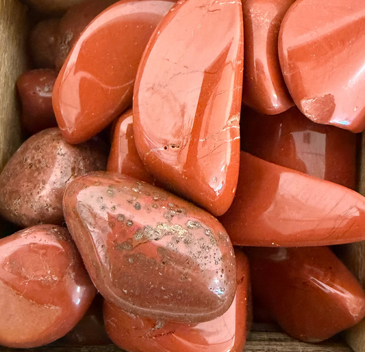 red jasper tumbles