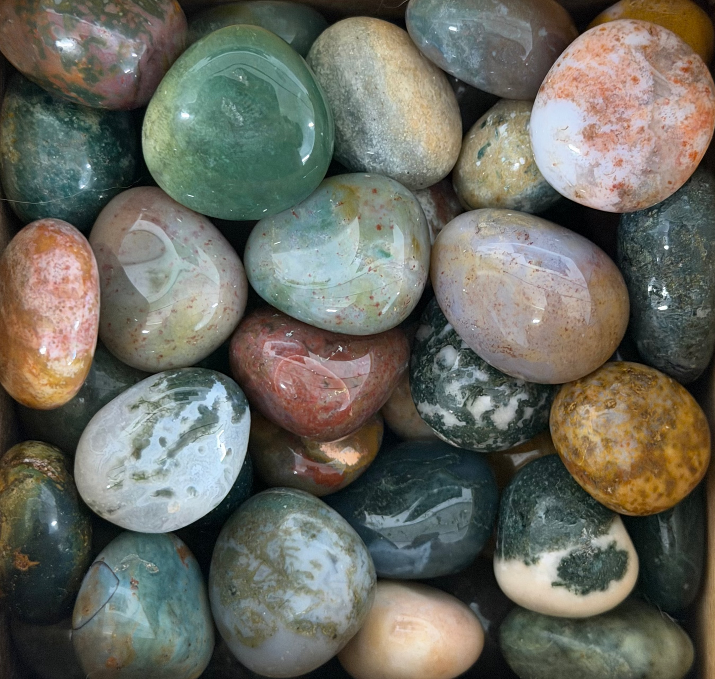 small sea jasper tumbles