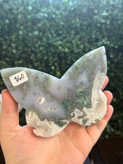 moss agate butterfly