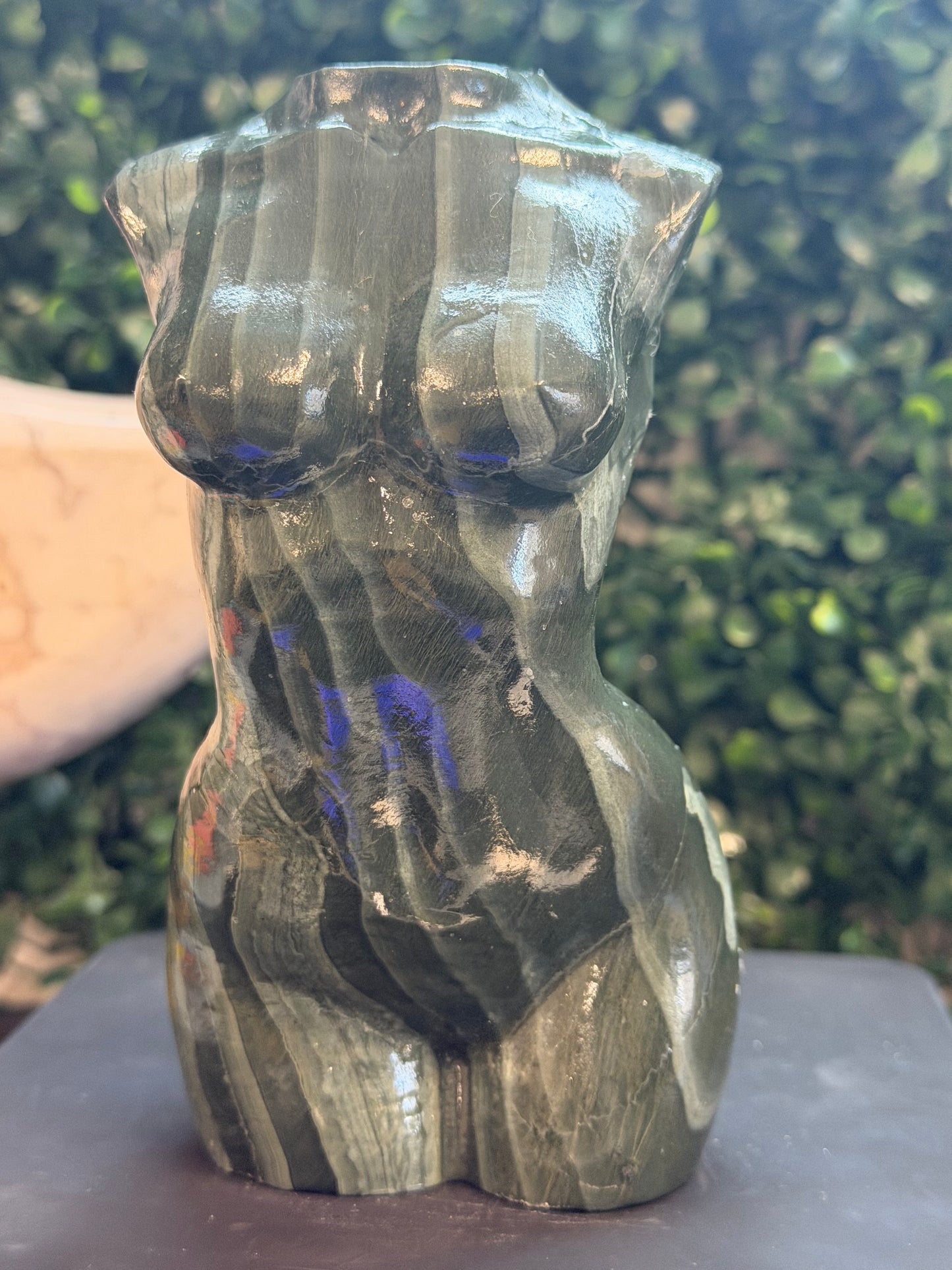 green hair jasper goddess body