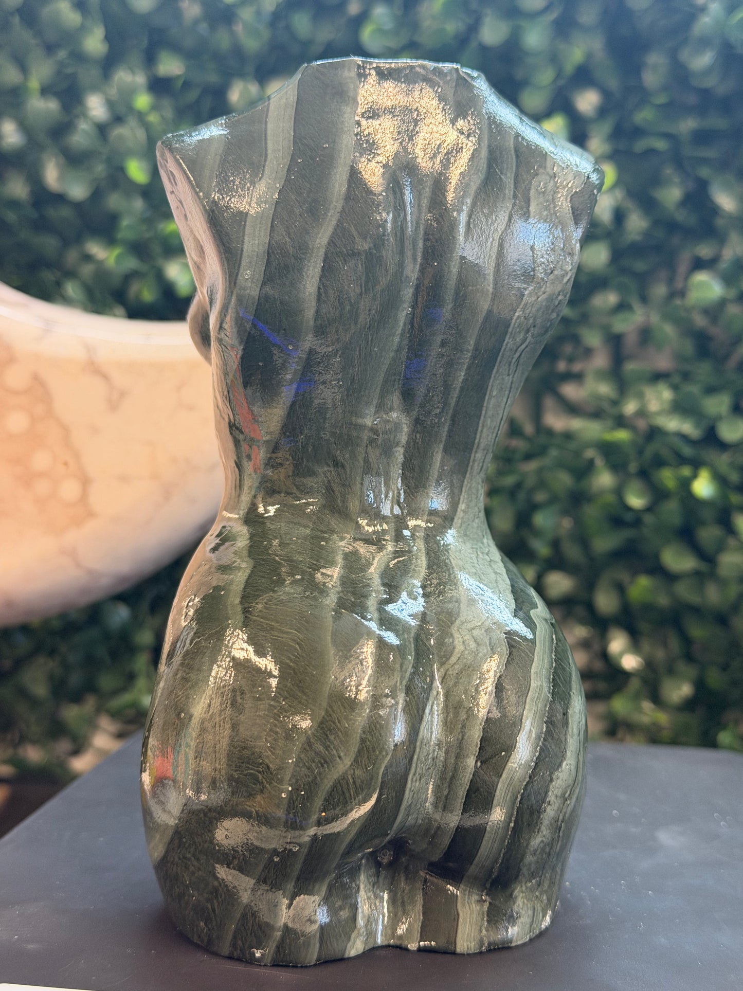 green hair jasper goddess body