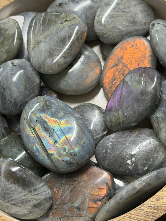 labradorite pebbles