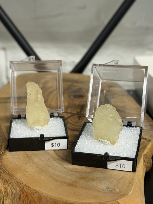 libyan desert glass from new valley governate, egypt