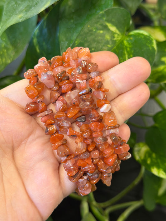 carnelian chip bracelet