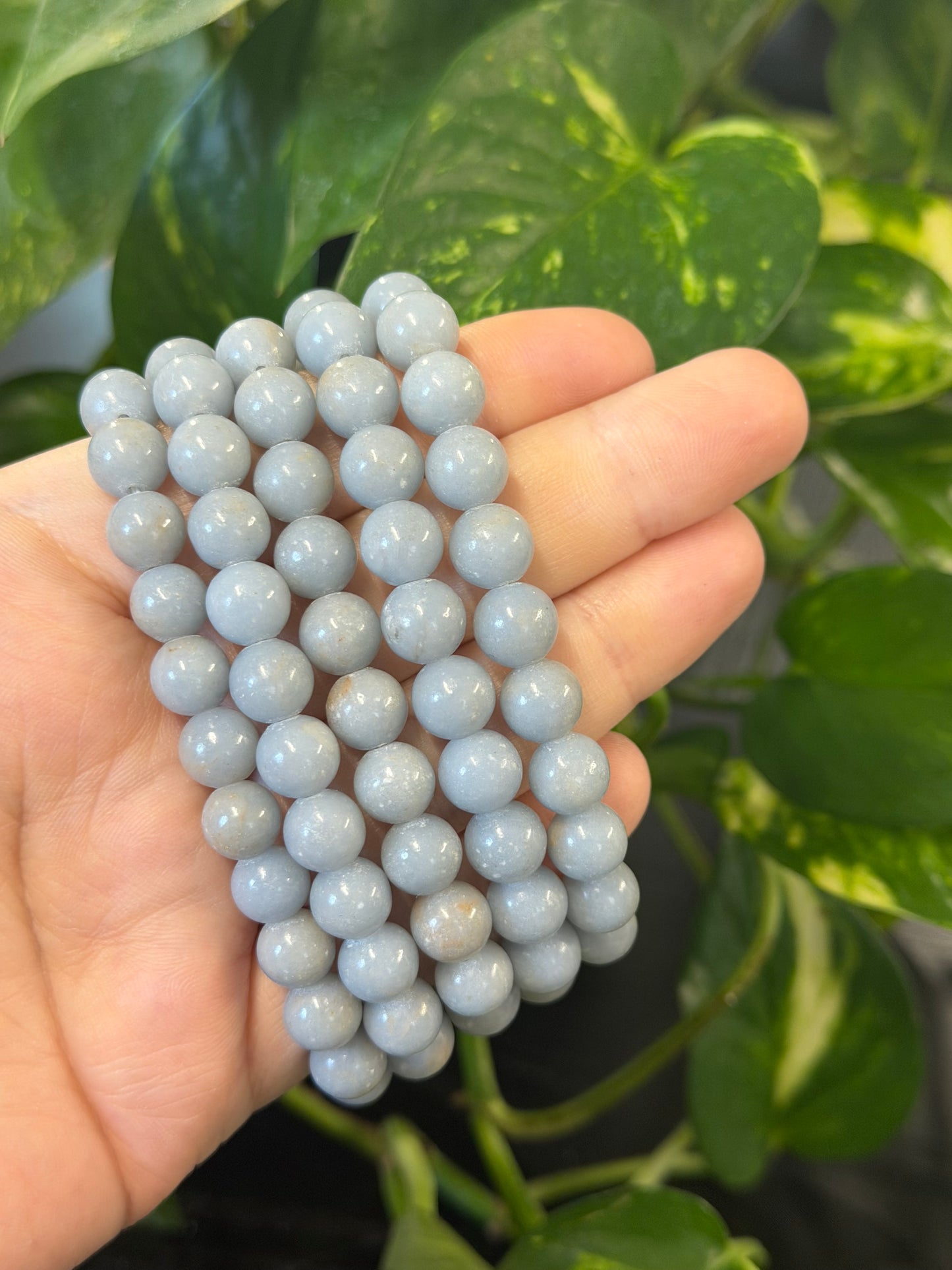 angelite bracelet 8mm