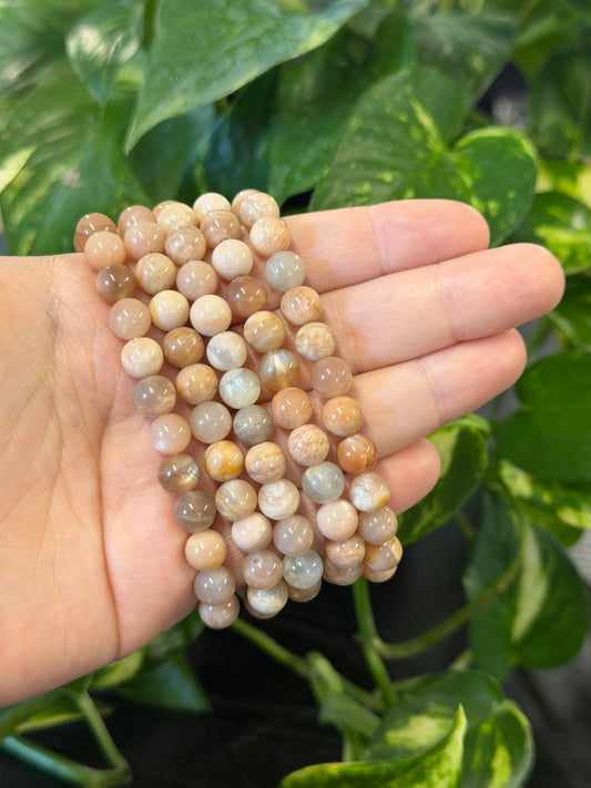 peach moonstone 8mm
